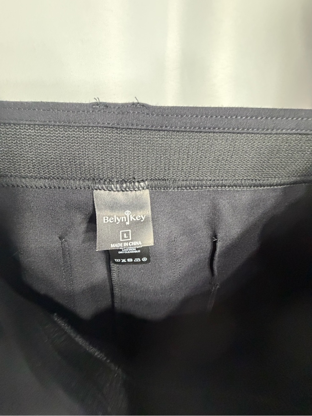 Belyn Key Black Pants with White Side Stripe size L new w tags - Picture 10 of 12